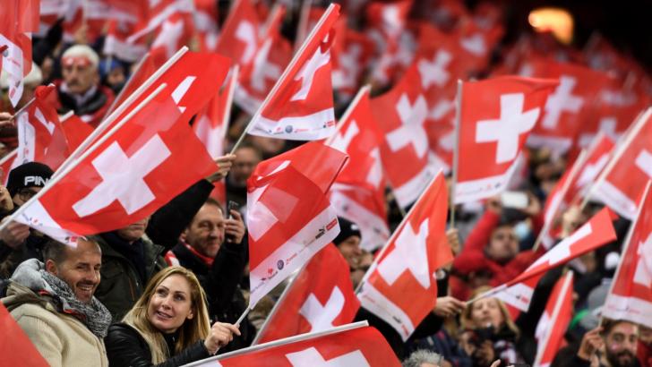 Swiss football fans